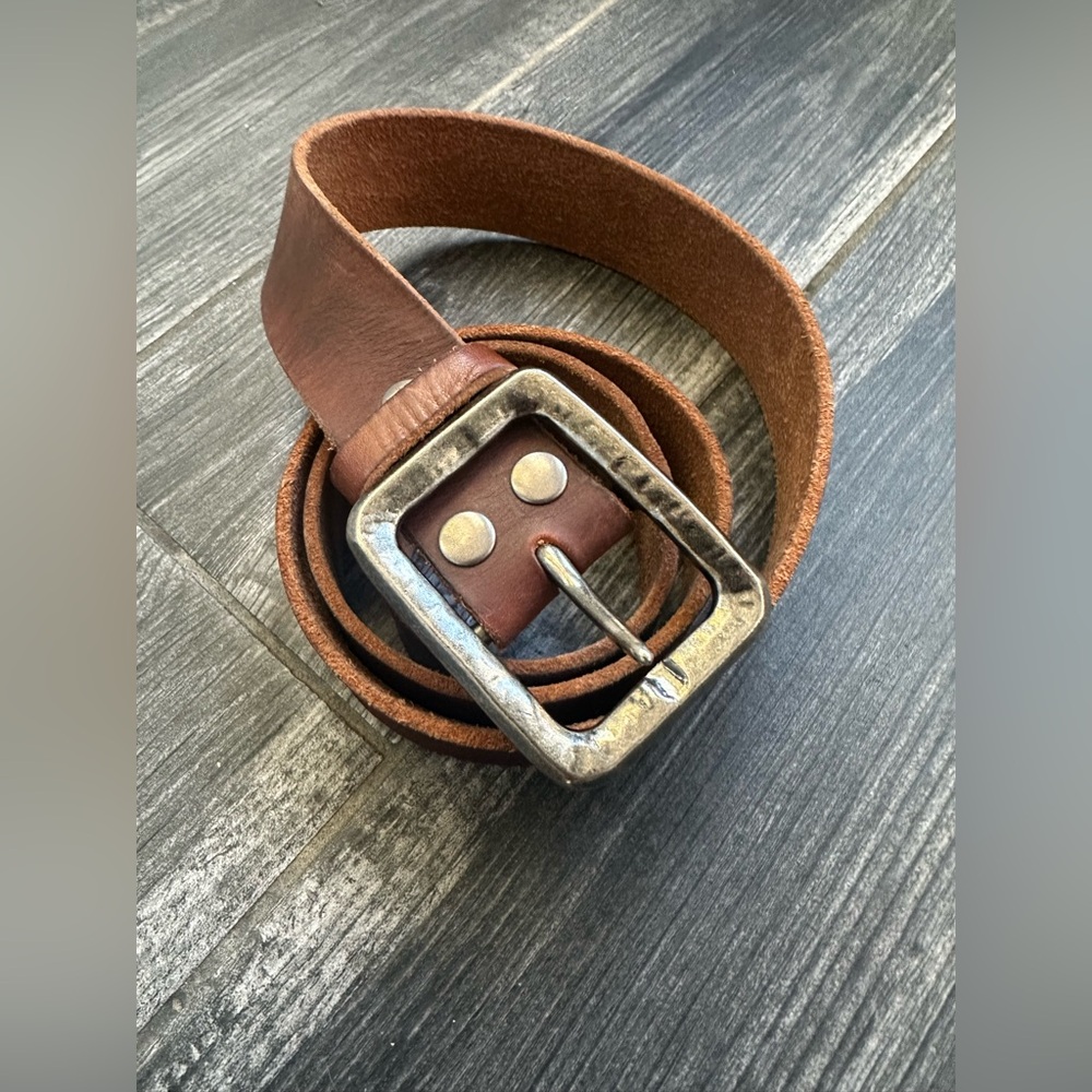 Bed Stu 40” Brown Leather Belt
